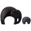 Новый домашний декор Happy Charm Elephant Mother and Child Set | Керамические фигурки с отделкой Piano Finish (Набор из 2 предметов, черный и серый)