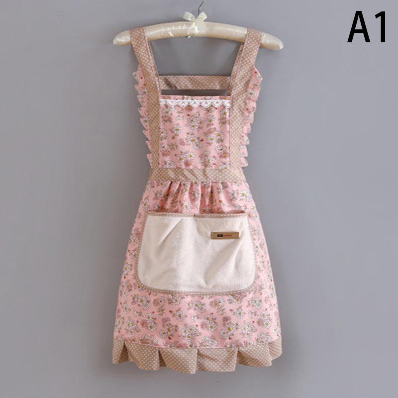 Хлопковый холст с цветочным принтом для женщин, кухонный маслостойкий фартук с карманами и регулируемым поясом, водонепроницаемый фартук без рукавов