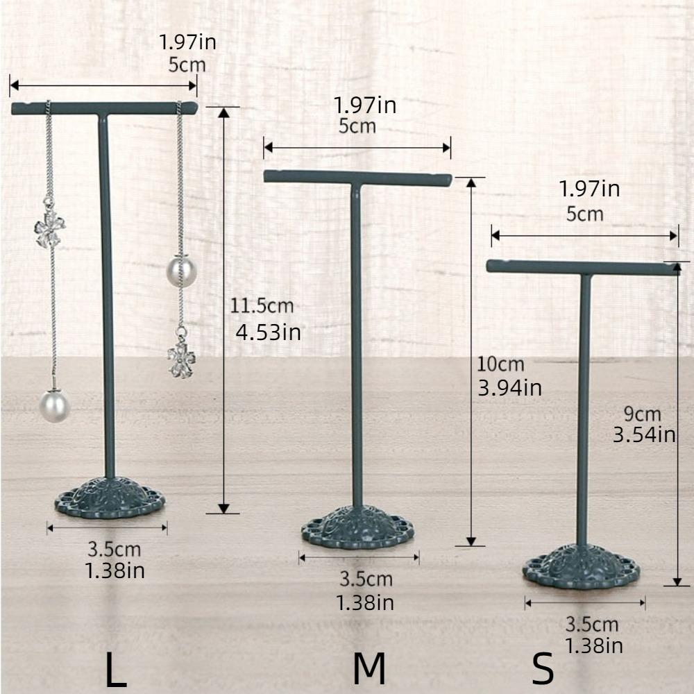 3Pcs/Set Hanging Jewelry Display Holder Metal Necklace Organizer Rack  Earring