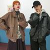Vintage Women's Leather Coat Autumn and Winter New Style Jacket Western Style with Thick Couple Coat