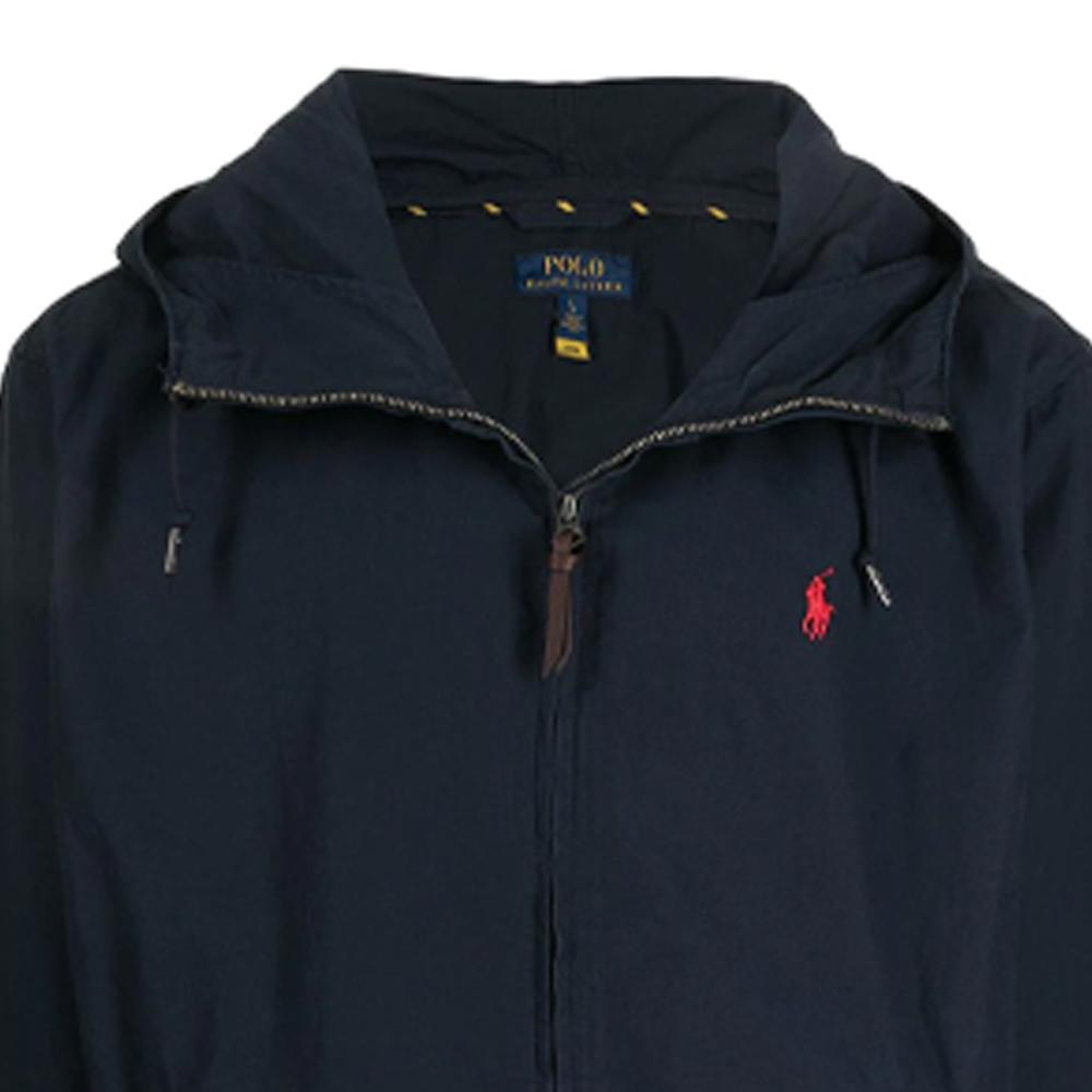 Polo Ralph Lauren FW21 Вышитый логотип Softshell Ткань Куртка с капюшоном Мужские куртки Синий 710832204-001