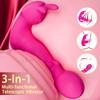Женские секс-игрушки, носимые приложения, вибратор-дилдо для точки G, 3 в 1, 10 регулируемых режимов частоты, стимулятор клитора в форме бабочки, секс-игрушки для взрослых