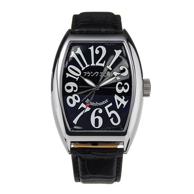 FRANK MIURA Модель Magnum Кожаные мужские часы, 6, Ремешок, Черный, FM06K-B