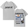 Rapper Lucho Rk Trendy Album Harajuku Print Tshirt 2026 Mens Womens Aesthetic Tshirts High Quality Casual Cotton Crewneck Top
