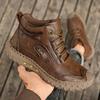 39-48 Spring/fall Leather Boots Men Boots  Leather Casual Leather Shoes Men Ankle Boots