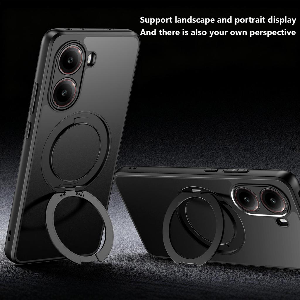 Для Xaiomi POCO X8 Pro Max Чехол Жесткий С Кольцом-Подставкой Магнитный MagSafe Защитная Задняя Крышка Чехол Для POCO X8 X7 Pro Корпус Телефона