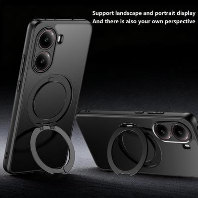 Для Xaiomi POCO X7 Pro Чехол Жесткий С Кольцом-Подставкой Магнитный MagSafe Защитная Задняя Крышка Чехол Для Xiaomi POCO F7 X7 Pro Корпус