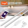 30CM 1-2Pcs Connect Tuya WIFI LED Under Cabinet Lights Smart Kitchen Bar Lamps for Wardrobe Closet Lighting Work with Alexa and Google Home EU Plug