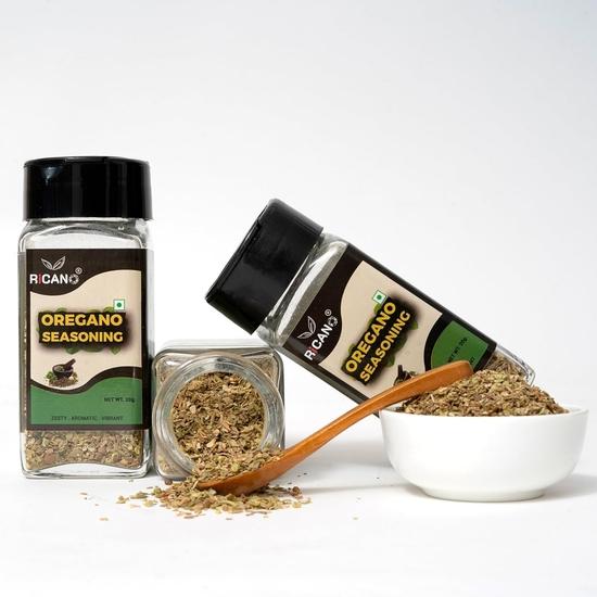 Ricano Oregano 20 g | 100% Pure Herb | 20 g Net Wt. | Italian Seasoning | Pizza Topping | Pasta Flavor Enhancer (20 g, Pack of 1)