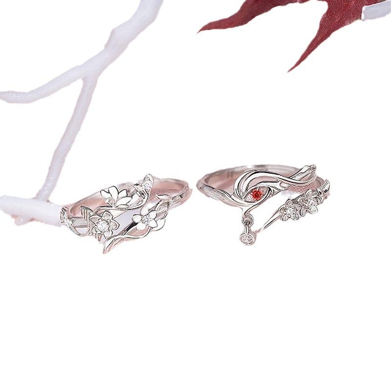 Anime Tian Guan Ci Fu Ring Heaven Official’s Blessing Hua Cheng Xie Lian Adjustable Unisex Couple Rings Jewelry Accessories Gift