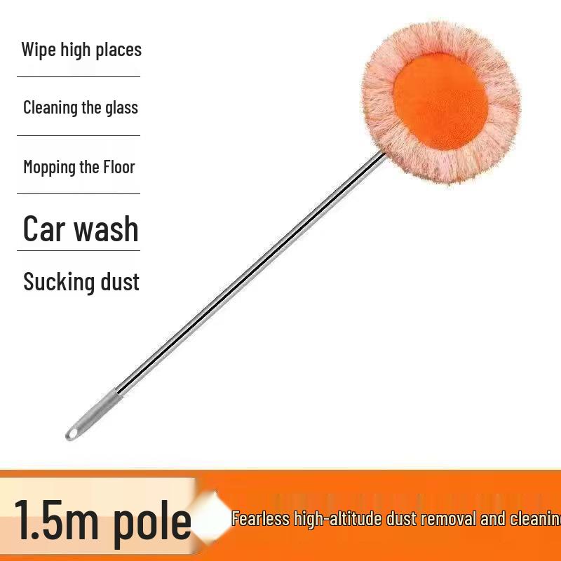 Телескопическая вращающаяся швабра-подсолнух для мытья пола, потолка и стен