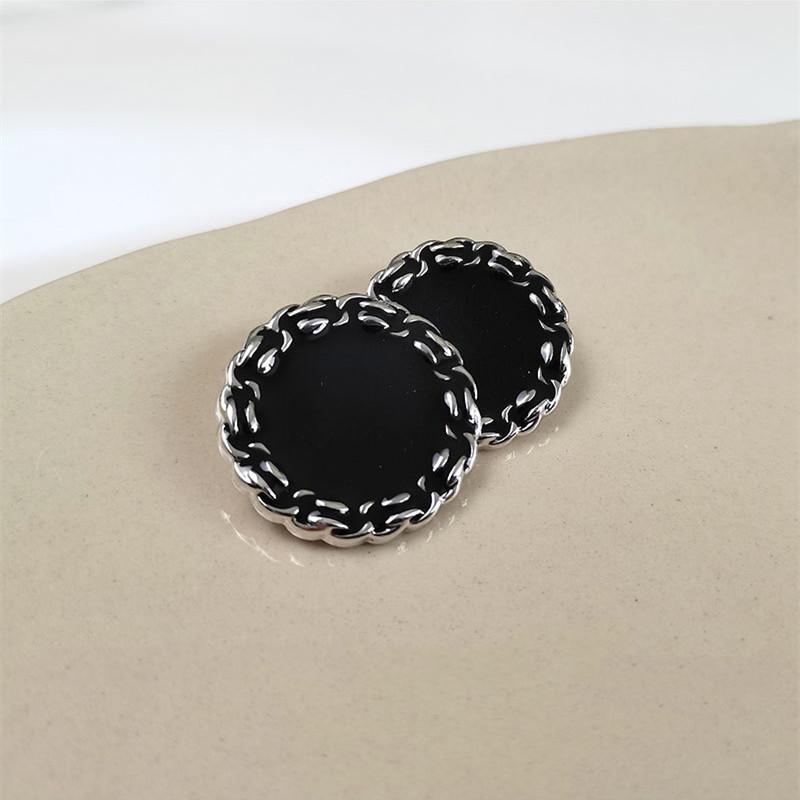 10pcs Pretty Plating Buttons Square Round Buttons Coat Windbreaker Sweater Accessories Various Styles DIY Sewing Supplies