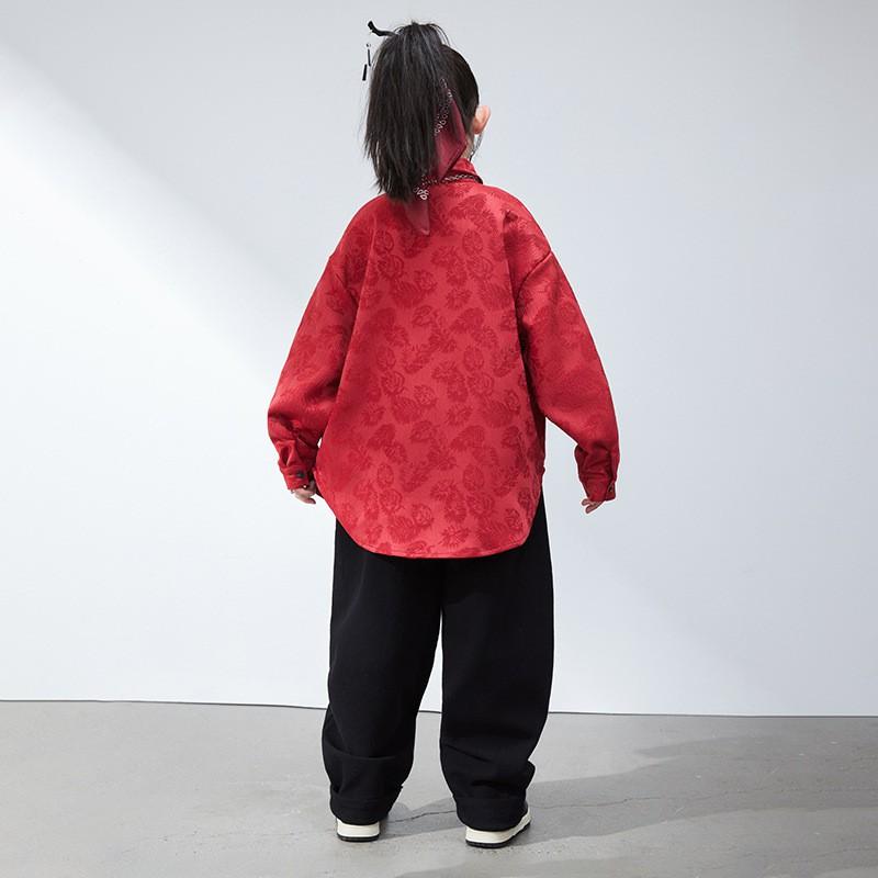 Kids Hip Hop Dance Outfit Set Boys Girls Performance Costume Streetwear Style