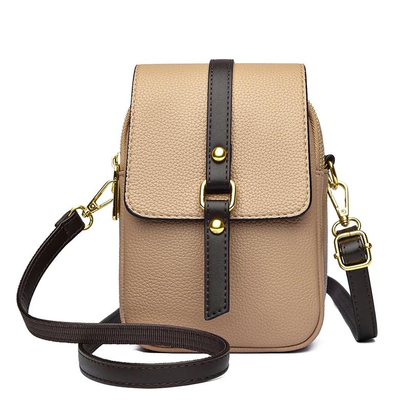 Модные дизайнерские сумки через плечо из искусственной кожи для женщин, сумки и кошельки в стиле ретро для женщин, сумки-мессенджеры для мобильных телефонов