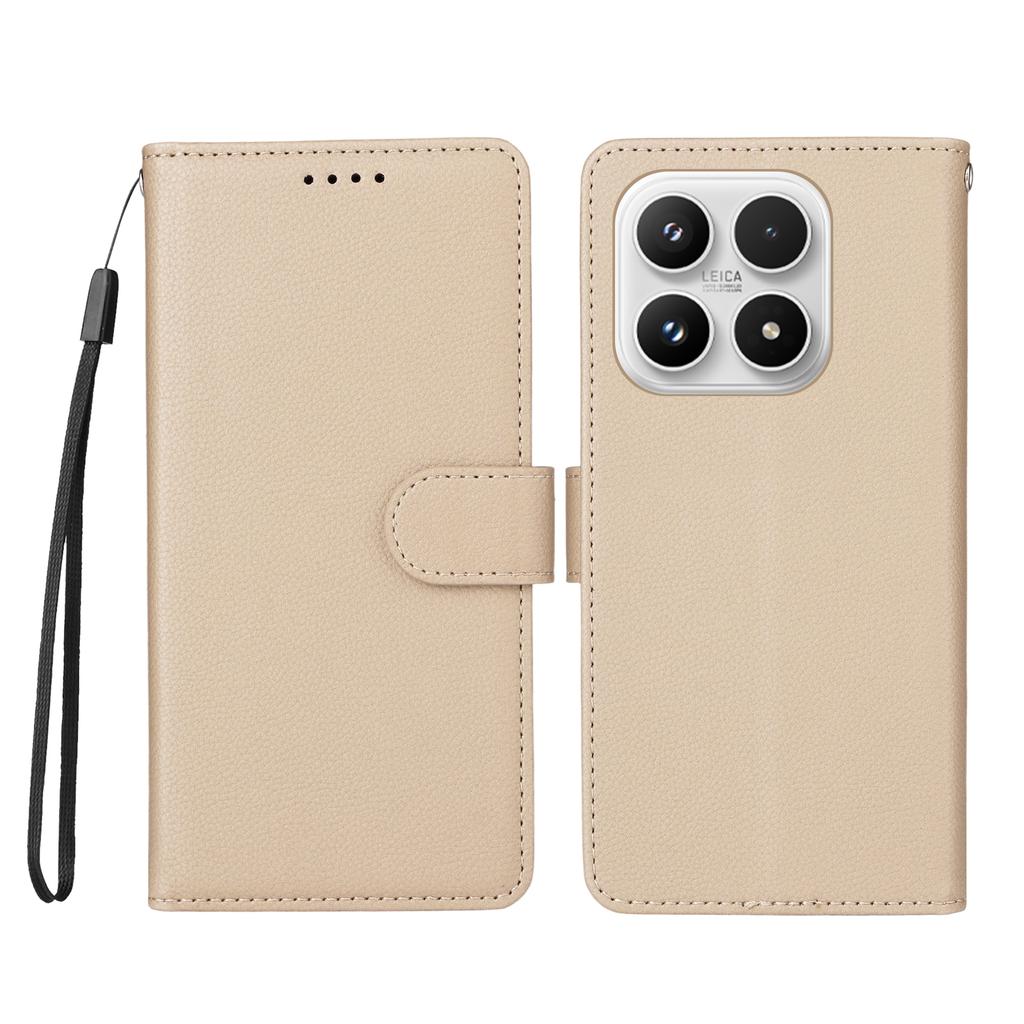 For iPhone 17 Pro Max Case Card Holder Kickstand Leather + TPU Phone Cover with Ring Holder