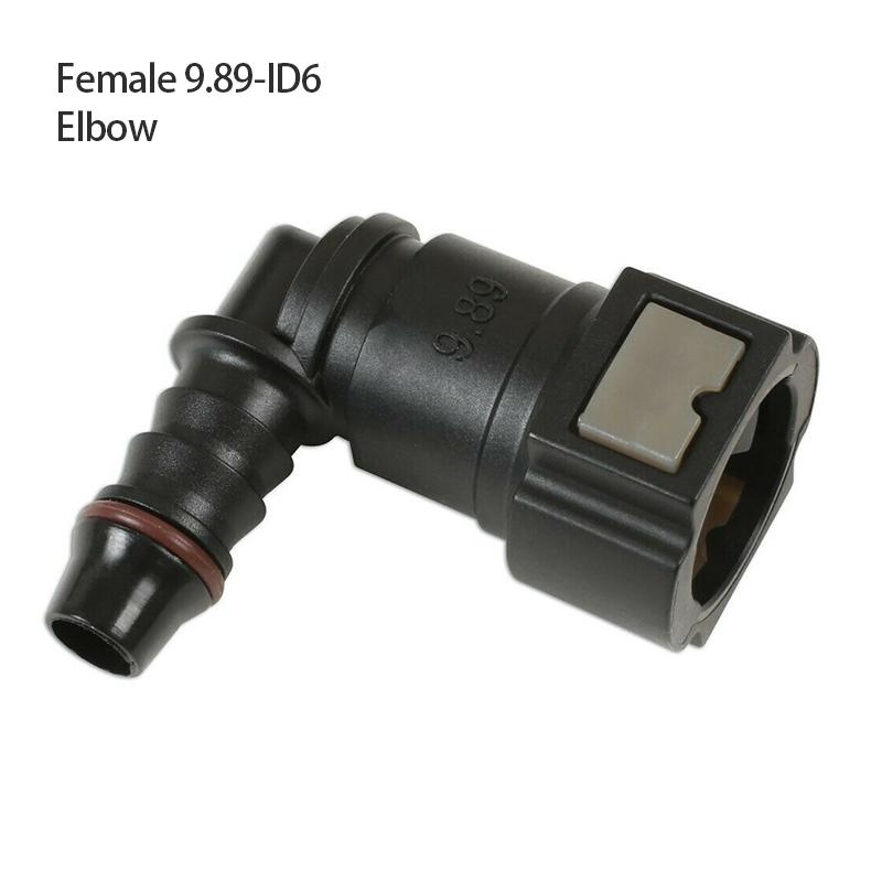 Auto Fuel Line Hose Coupler ID6 7.89 9.89 ID10 11.80 Nylon Rubber Oil Coupler Car Fuel Quick Release Connector Line Hose Parts