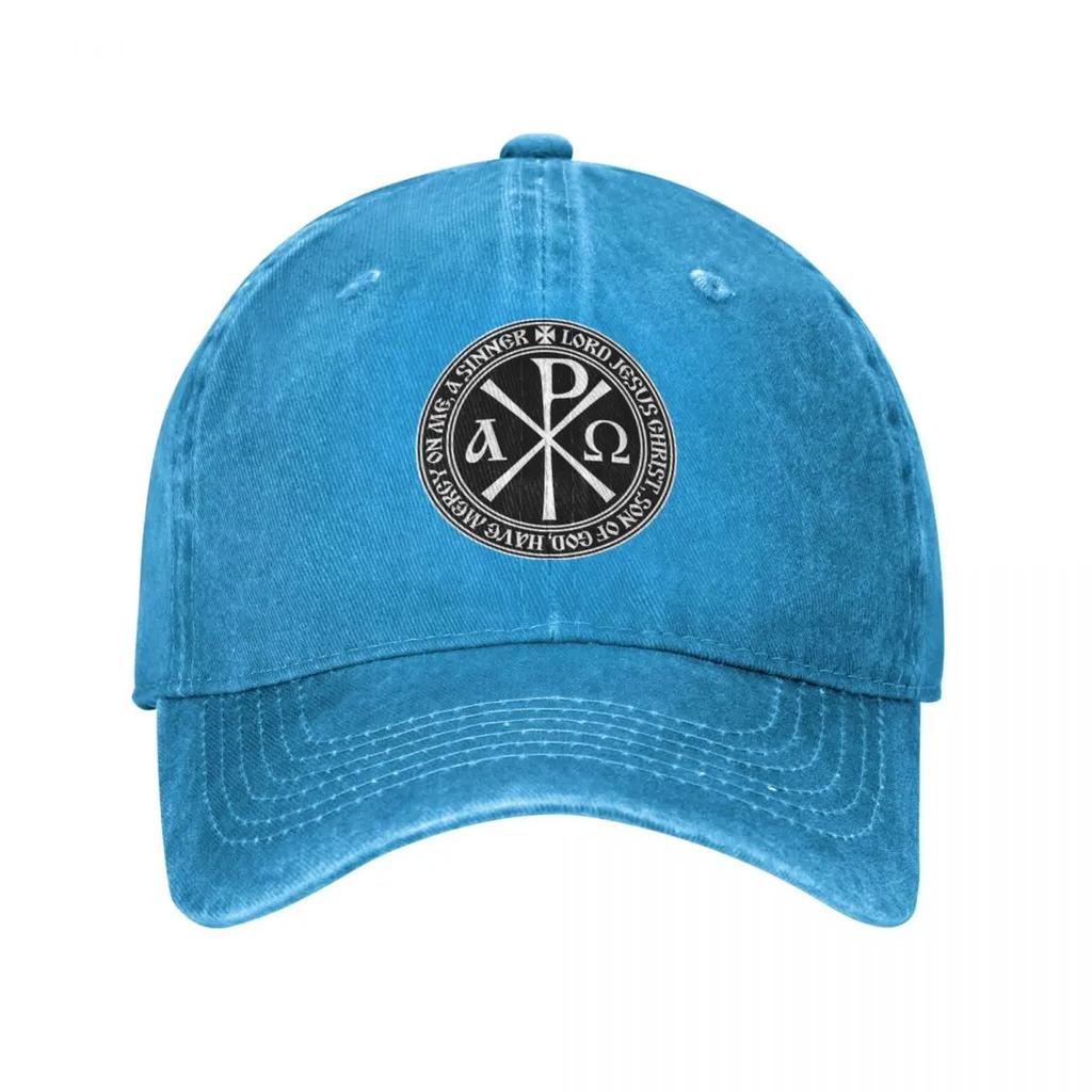Vintage Orthodox Jesus Prayer Baseball Cap for Men Women Distressed Washed Outdoor Workouts Hats Cap