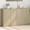 VidaXL Buffets 2 Pcs Sonoma Oak 60x31x70 Cm Engineered Wood, Storage Cabinet, Entryway Furniture, Accent Furniture 3276541