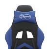 Gaming Chair Swivel Black and Blue Faux Leather
