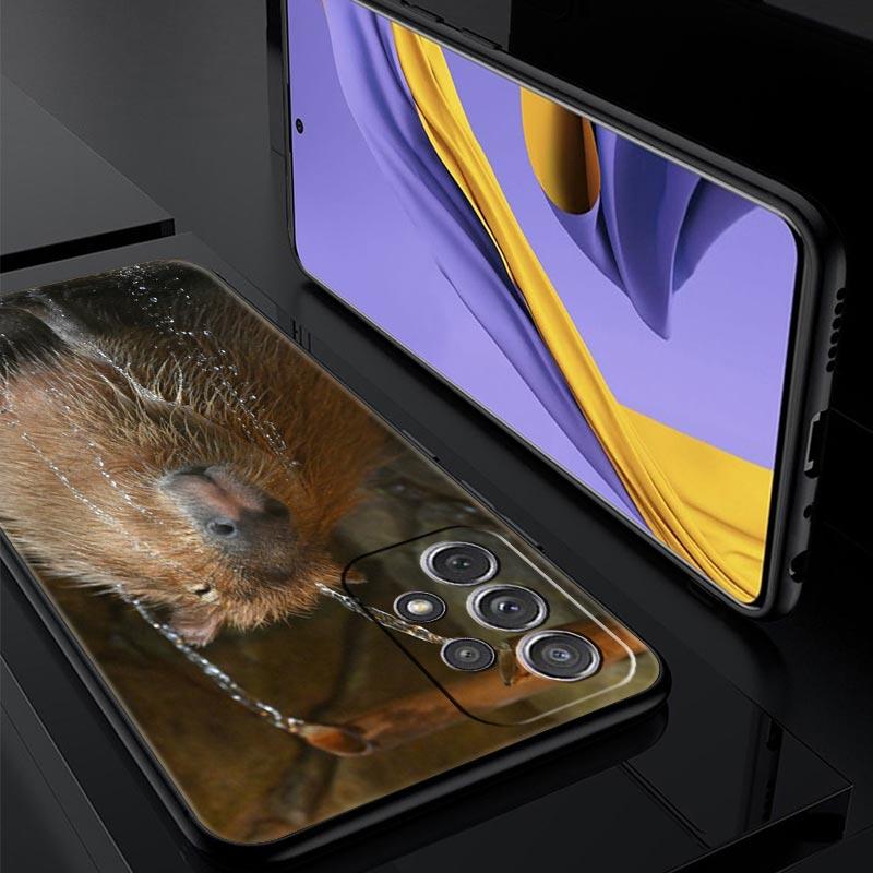 Cute Capybara Phone Case for Samsung Galaxy A51 A71 A21S A12 A11 A31 A41 A52 A32 A23 A33 A53 A73 A03S A13 5G A72 A54 A34 Cover