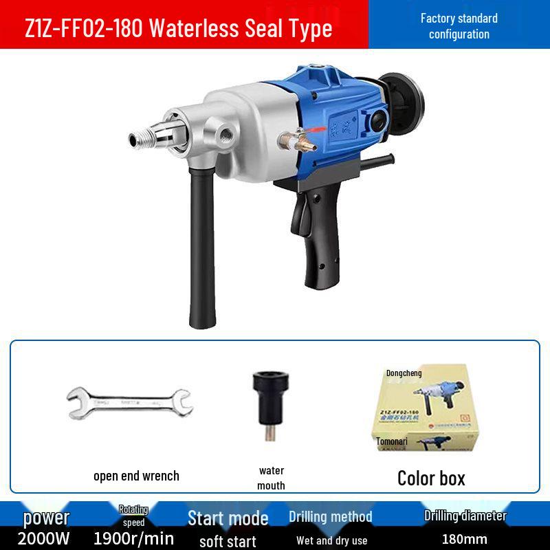 Diamond Core Drill for Concrete AC Vent Openings - Light-Duty Benchtop High-Power Machine