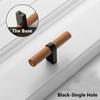Zinc Alloy Wood Door Handle 96/128mm Bedroom Wardrobe Bookcase Kitchen Cupboard Door Pulls Modern Simple Furniture Hardware