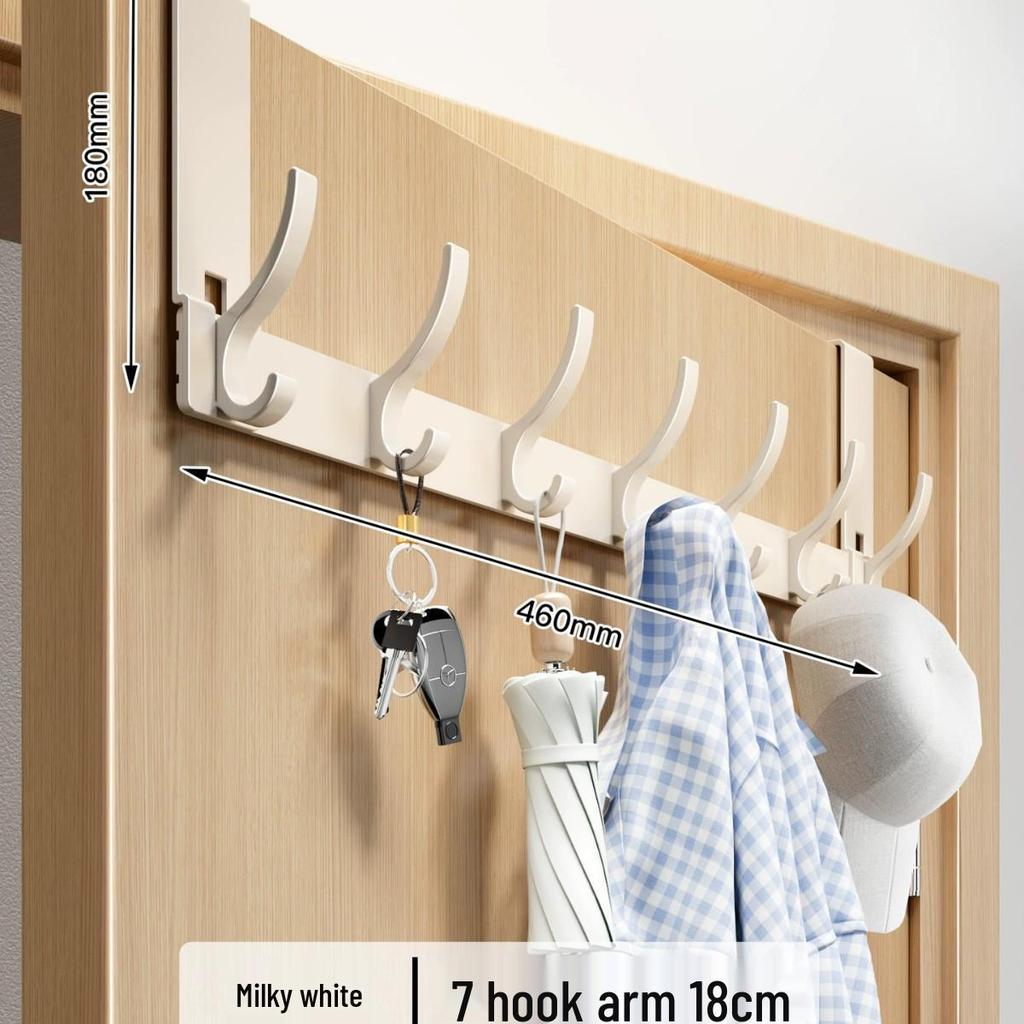 Over-the-Door No-Drill Coat Rack & Clothes Hook