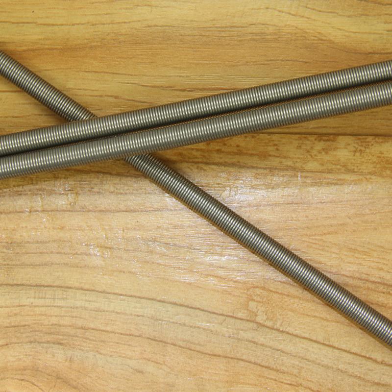 2PCs Thin Long Flexible Metal Extension Springs 1 Meter with Wire Diameter Options 0.8/0.9/1/1.2mm Outer Diameter 5-20mm
