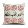New Home Linen Printed Pillowcase Plant Home Living Room Sofa Fashion Decorative Pillow Cushion