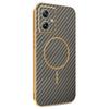 For Motorola Moto G54 5G/G54 Power 5G/G64 5G Phone Case Carbon Fiber Textured Electroplated TPU Back Cover