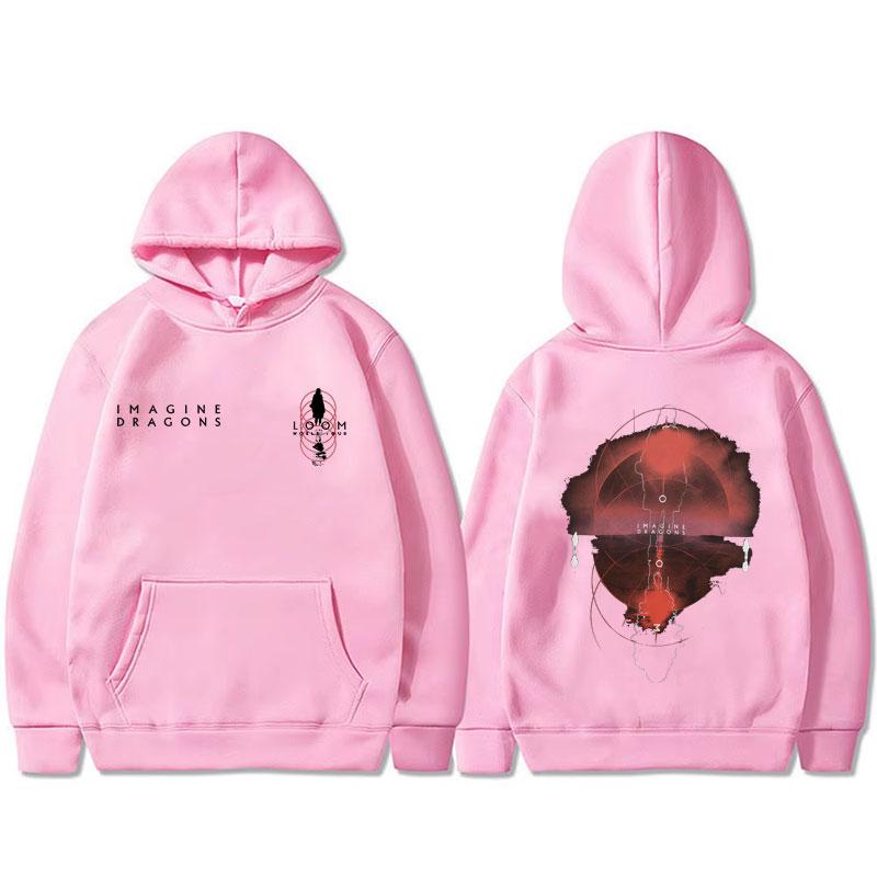 Rock Band Imagine Dragons Loom World Tour 2025 Hoodie Unisex Fashion Hip Hop Oversized Sweatshirt Male Vintage Casual Hoodies