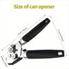 Can Opener Manual, Stainless Steel Handheld Can Opener, Comfortable Handle, Handheld Can Openers with Big Effort-Saving Knob