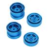 4Pcs RC Wheel Hub Set Replacement for Tamiya Alloy High Strength Clamping Wheel Hub Set Blue