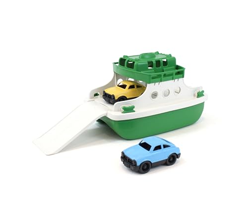 Игрушка Green Toys Паром для ванны с мини-машинкой, 10" x 6.6" x 6.3", FRBGW-1290