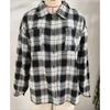 Autumn Winter Thick Long Shirts Lapel Long Sleeve Pocket Button Checkered Shirt Casual Plaid Blouse Jacket Top for Women