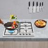 Новая бытовая многоконфорочная встроенная газовая плита из нержавеющей стали газовая варочная поверхность для кухни кухонные принадлежности газовая плита