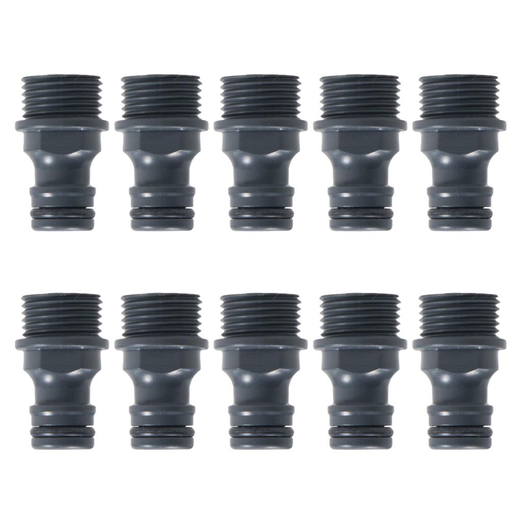 10Pcs Outside Tap Connector Hose Adapter 1/2inch Male Threaded Faucet for Garden Outdoor Hosepipe Fittings Connectors