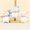 Japanese Style Fluffy Penguin Keychain Cute Stuffed Animal For Couples And Kids