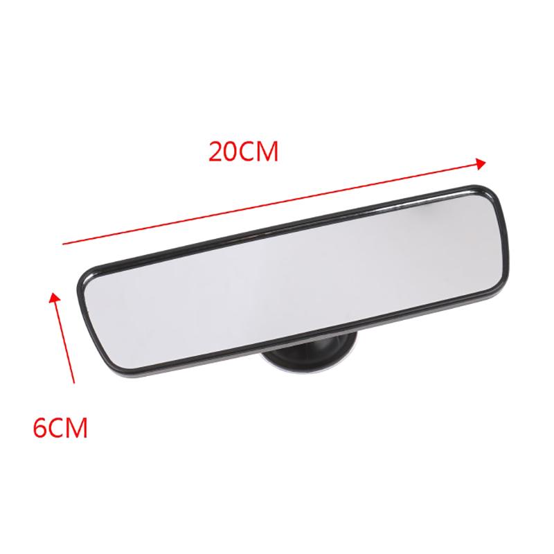 Rear View Mirror Glass Suction Cup Learner Driver Stick On Interior Wide Car