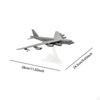 Simulation Space Model Desktop Ornament 1/200 Versatile Collectible Gray Aircraft for Office