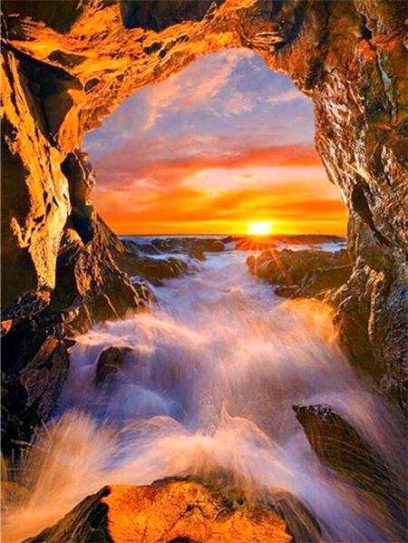 Набор для алмазной живописи «Приморский закатный пейзаж» Полный квадрат/круг 5d Diy Вышивка Мозаика Пляжный пейзаж Домашний декор