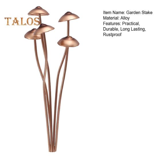 Mushroom Metal Decorative Garden Stake Rustproof Corrosion Resistant Simple Installation Outdoor Pathway Patio Mushroom Statue