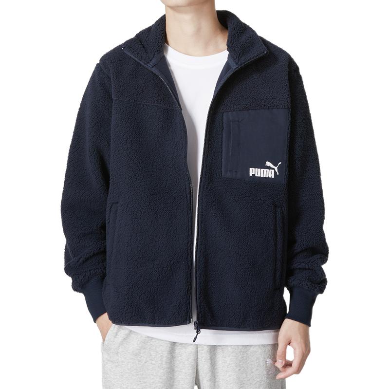 Puma Свободная куртка-шерпа Куртка унисекс Темно-синяя 673645-43