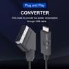 1 м Переключатель-конвертер Scart в HDMI-совместимый 1080P Видеоконвертер Адаптер DC 5V Кабель Micro USB Аксессуары для ТВ-приставки