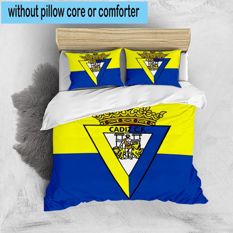 3PCS Cadiz Crest Design Bedding Set,Including 1pc Duvet Cover And 2pcs Pillowcases Perfect for Bedroom, Dormitory, Fan Christmas gift
