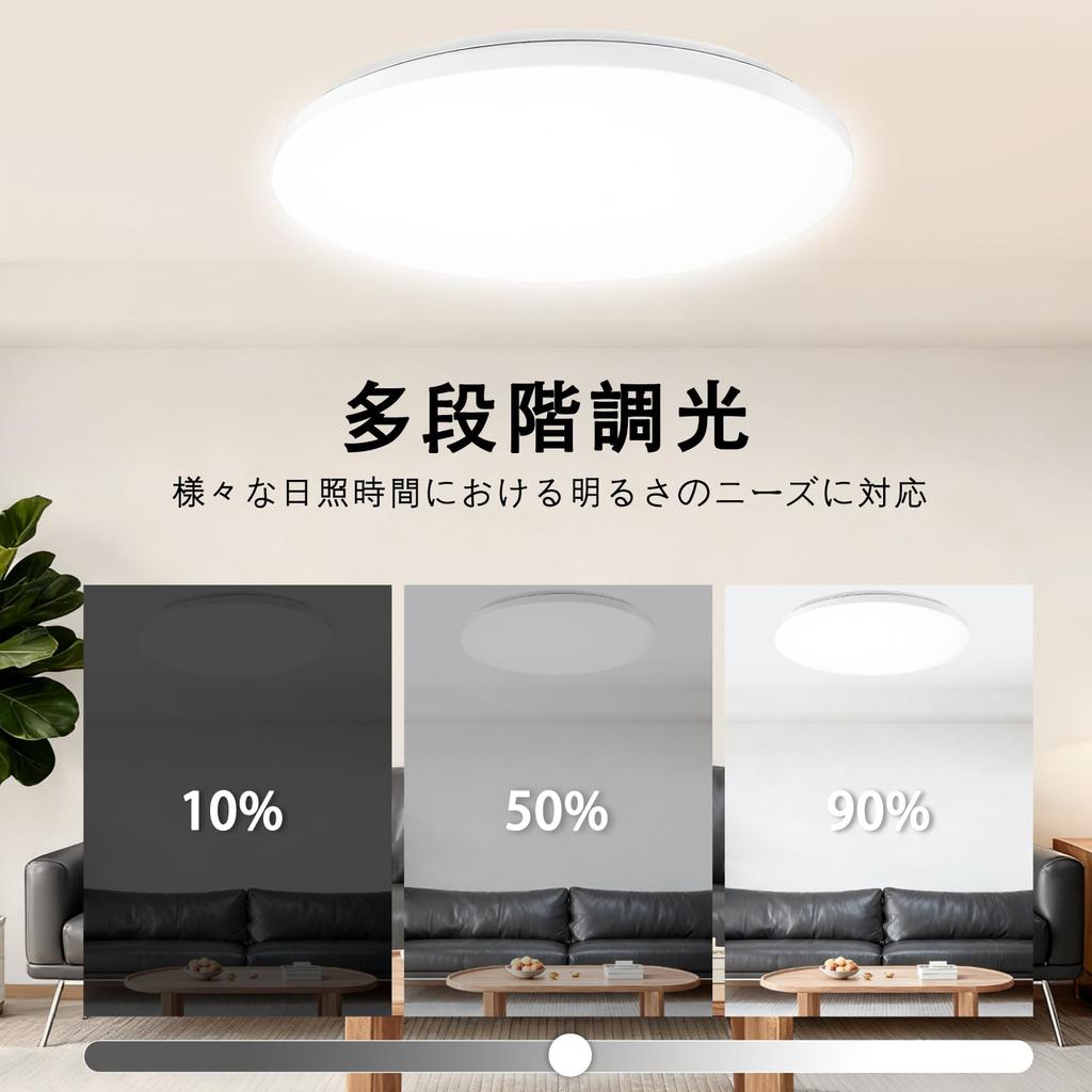 SIXU LED Ceiling Light, 28W, 3600LM, Suitable for 6-tatami rooms, Color and Dimming Functions, IR Remote Control, Night Light Mode, Memory Function,