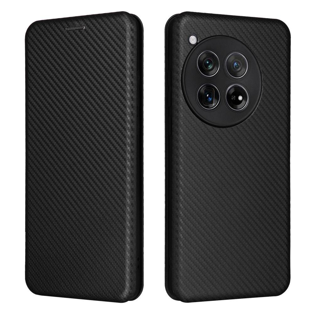 Магнитный кожаный чехол-книжка из углеродного волокна для Oneplus 13 12 12R 11R 10 9 Pro 8T 8 Pro 7T 6T Nord4 Чехол Кошелек Держатель для карт