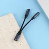 2-в-1 USB-C на 3,5 мм Адаптер для наушников и зарядки PD 60 Вт Кабель для быстрой зарядки Адаптер с разъемом Aux для мобильного телефона Pad