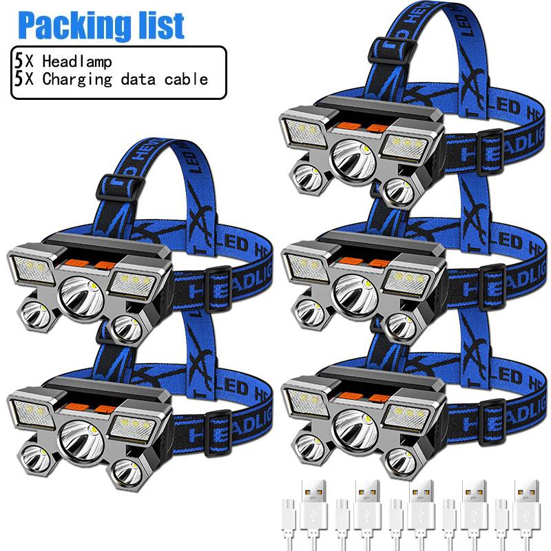 Powerful Rechargeable Head Flashlight for Fishing Led Headlamp Nitecore Camping Headlights Hunting Torch Hiking Front Lanterns