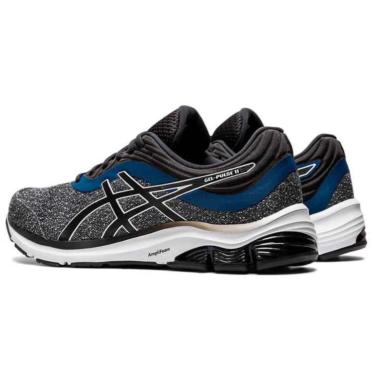 Asics Кроссовки Gel Pulse 11 Удобные Текстиль, Синтетическая кожа Низкие Повседневные Беговые Мужские Чернильно-серый Белый 1011A734-021